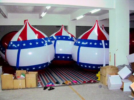 BIG 10 FT BALLOON USA ADVERTISING BLIMP PATRIOTIC